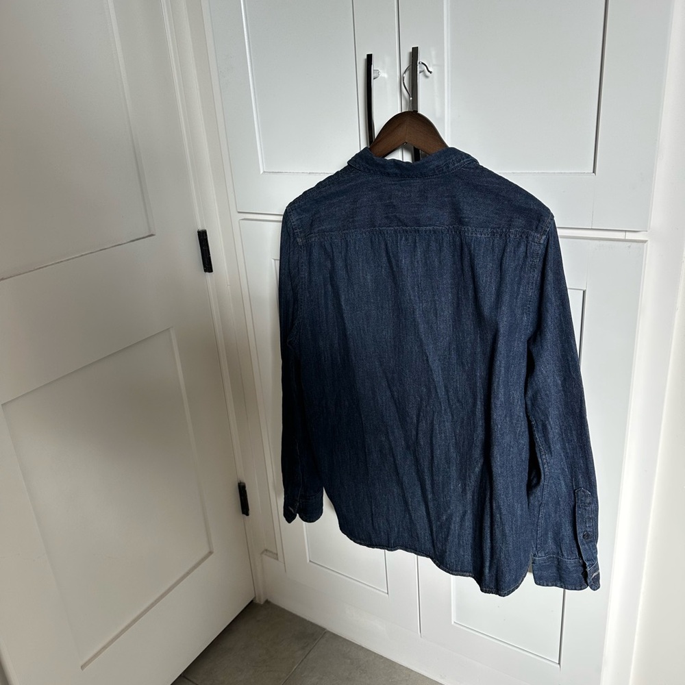 Lauren Ralph Lauren Denim Logo Button-Down Shirt - Picture 3 of 3